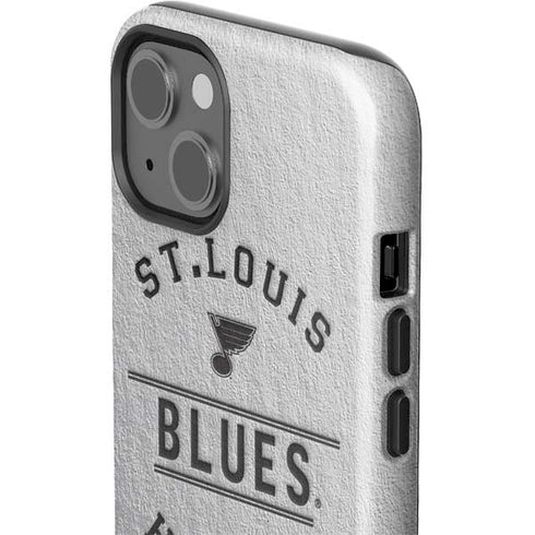 NHL St. Louis Blues Black Text iPhone 14 Impact Case