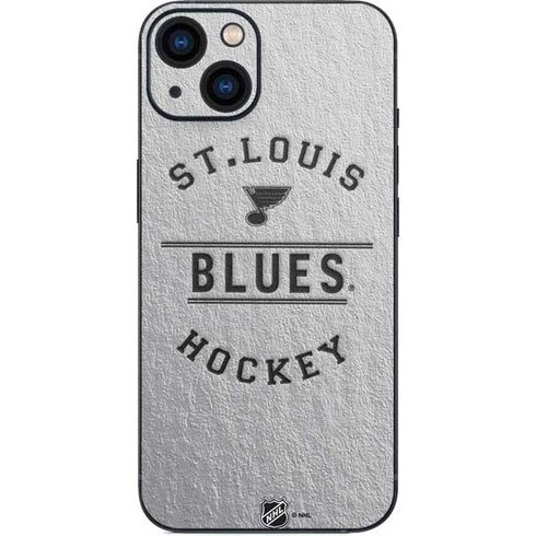NHL St. Louis Blues Black Text iPhone 14 Plus Skin