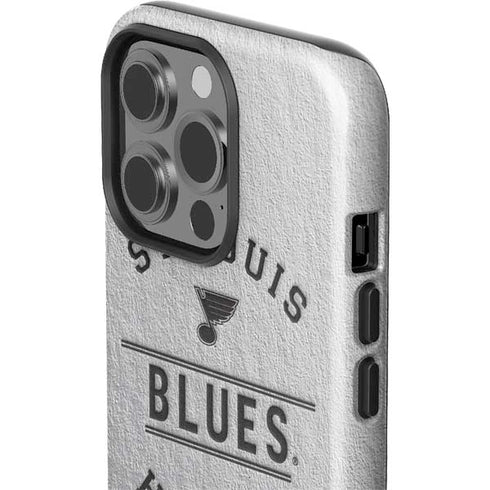 NHL St. Louis Blues Black Text iPhone 15 Pro Impact Case