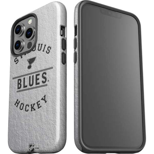 NHL St. Louis Blues Black Text iPhone 15 Pro Impact Case