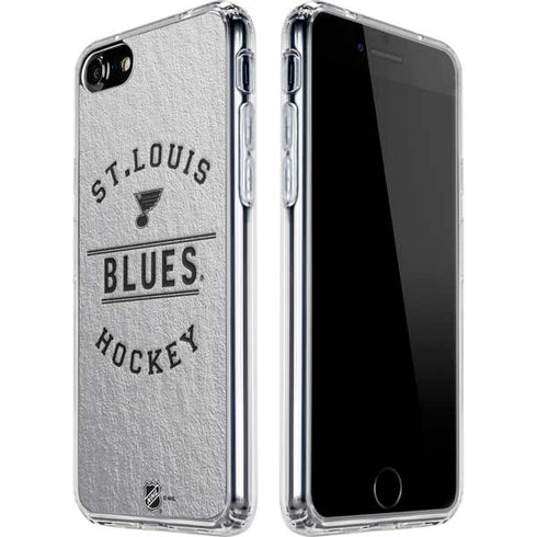 NHL St. Louis Blues Black Text iPhone SE (2nd & 3rd Gen) Clear Case