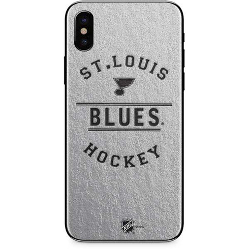 NHL St. Louis Blues Black Text iPhone X Skin