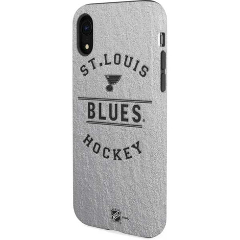 NHL St. Louis Blues Black Text iPhone XR Pro Case