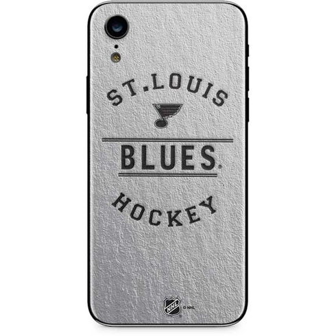 NHL St. Louis Blues Black Text iPhone XR Skin