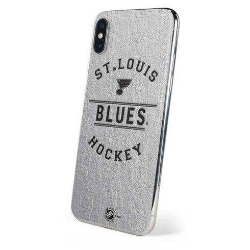 NHL St. Louis Blues Black Text iPhone XS Skin