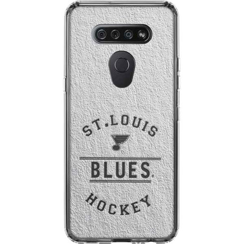 NHL St. Louis Blues Black Text LG K51/Q51 Clear Case
