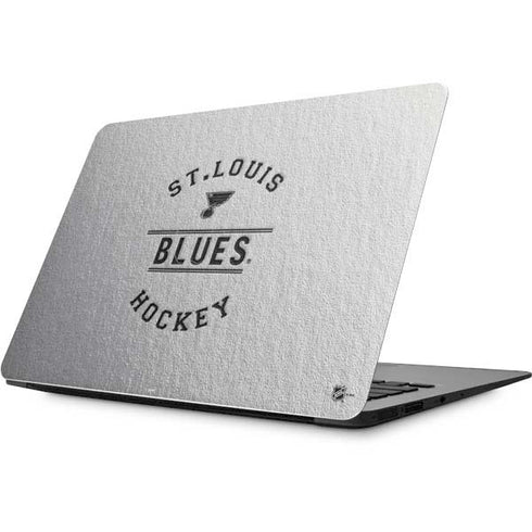 NHL St. Louis Blues Black Text Apple MacBook Skin