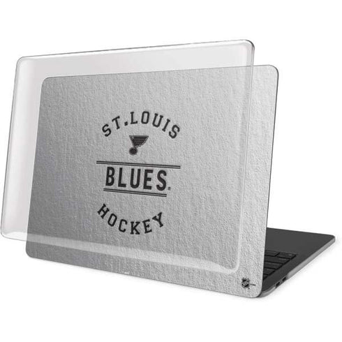 NHL St. Louis Blues Black Text MacBook Pro 13in (2020) Case plus Skin