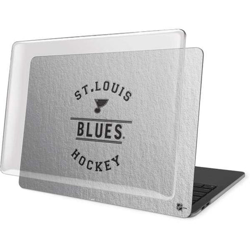 NHL St. Louis Blues Black Text MacBook Pro 16in (2019-20) Case plus Skin
