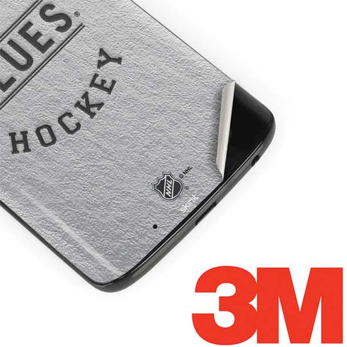 NHL St. Louis Blues Black Text Moto G6 Skin