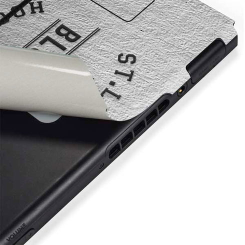 NHL St. Louis Blues Black Text Nintendo Switch Bundle Skin