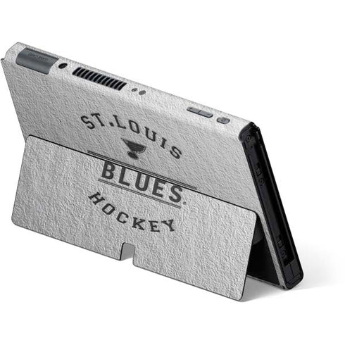 NHL St. Louis Blues Black Text Nintendo Switch OLED (2021) Skin