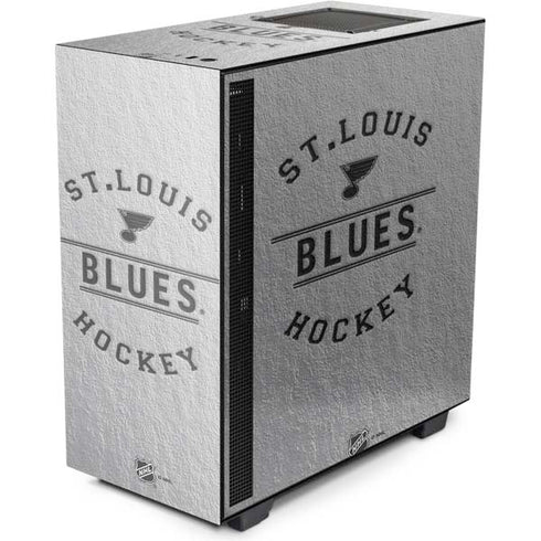 NHL St. Louis Blues Black Text NZXT H510 Compact ATX Mid-Tower Case Skin