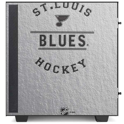 NHL St. Louis Blues Black Text NZXT H510 Compact ATX Mid-Tower Case Skin