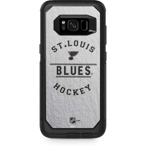 NHL St. Louis Blues Black Text Otterbox Commuter Galaxy Skin