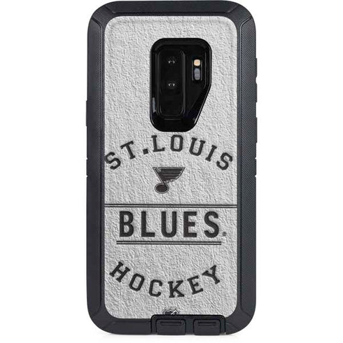 NHL St. Louis Blues Black Text Otterbox Defender Galaxy Skin