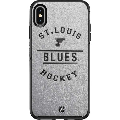 NHL St. Louis Blues Black Text Otterbox Symmetry iPhone Skin