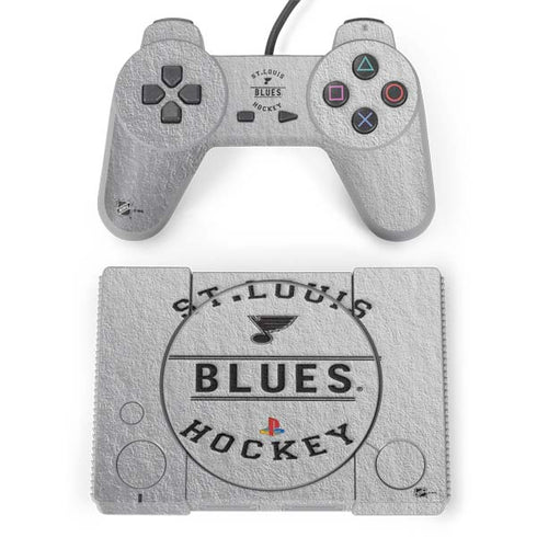 NHL St. Louis Blues Black Text PlayStation Classic Bundle Skin