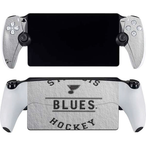 NHL St. Louis Blues Black Text PlayStation Portal Remote Player Skin