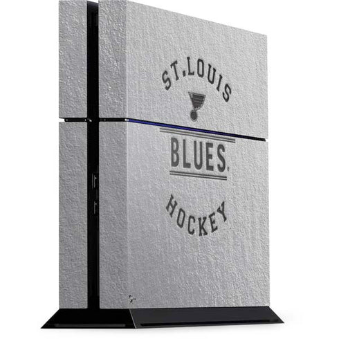 NHL St. Louis Blues Black Text PS4 Console Skin