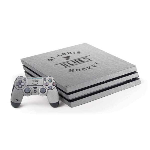 NHL St. Louis Blues Black Text PS4 Pro Bundle Skin