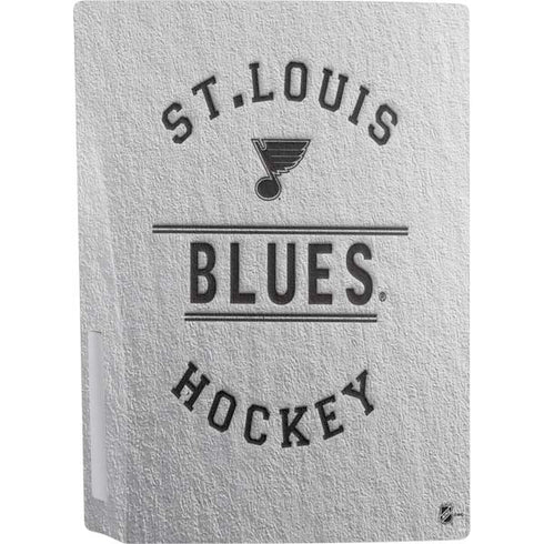 NHL St. Louis Blues Black Text PS5 Console Skin