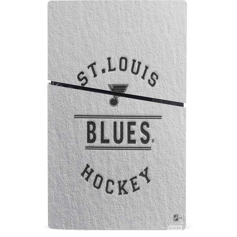 NHL St. Louis Blues Black Text PS5 Slim Digital Edition Bundle Skin