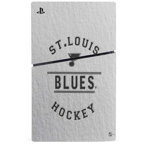 NHL St. Louis Blues Black Text PS5 Slim Digital Edition Console Skin