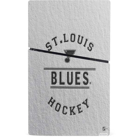 NHL St. Louis Blues Black Text PS5 Slim Digital Edition Console Skin
