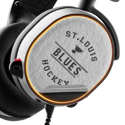 NHL St. Louis Blues Black Text SteelSeries Arctis 5 Skin