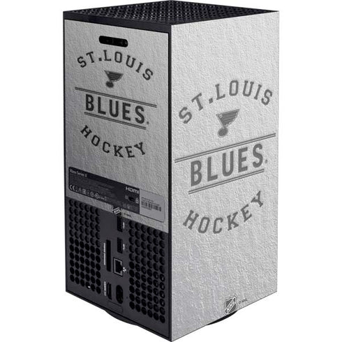 NHL St. Louis Blues Black Text Xbox Series X Console Skin