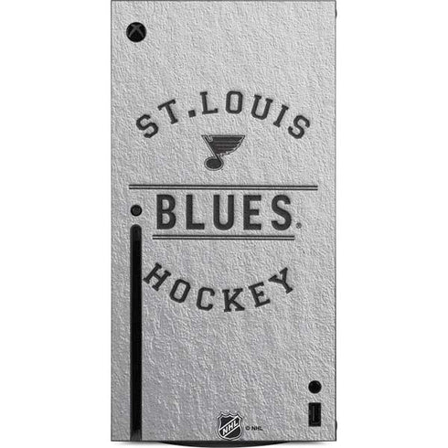 NHL St. Louis Blues Black Text Xbox Series X Console Skin