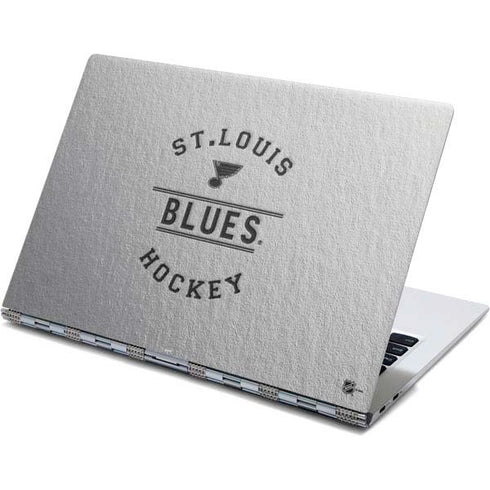 NHL St. Louis Blues Black Text Yoga 910 2-in-1 14in Touch-Screen Skin