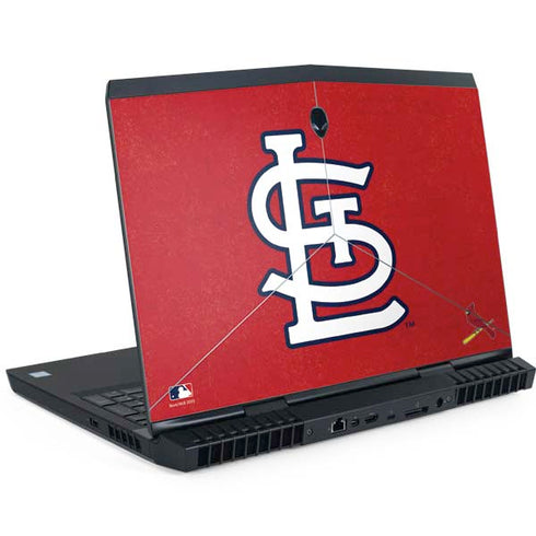 MLB St. Louis Cardinals - Solid Distressed Dell Alienware Skin