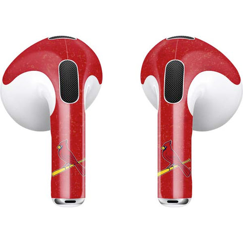 MLB St. Louis Cardinals - Solid Distressed Apple AirPods (3rd Gen 2021) Skin
