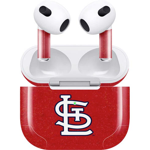 MLB St. Louis Cardinals - Solid Distressed Apple AirPods (3rd Gen 2021) Skin