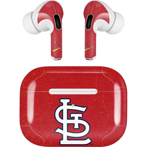 MLB St. Louis Cardinals - Solid Distressed Apple AirPods Pro Skin