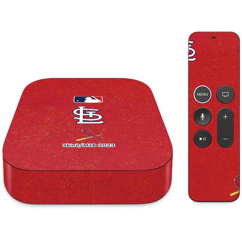 MLB St. Louis Cardinals - Solid Distressed Apple TV Skin