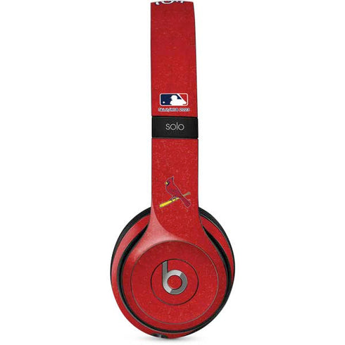 MLB St. Louis Cardinals - Solid Distressed Beats Solo 2 Wired Skin