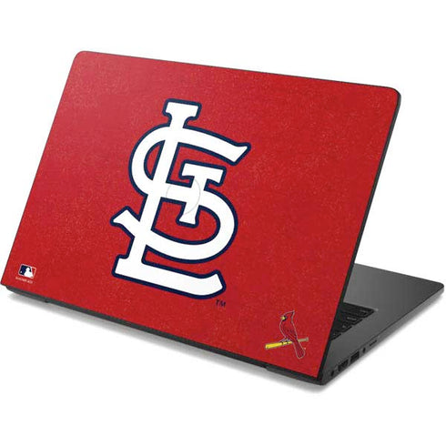 MLB St. Louis Cardinals - Solid Distressed Dell Chromebook Skin
