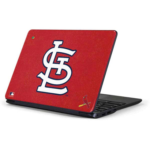 MLB St. Louis Cardinals - Solid Distressed Samsung Chromebook Skin