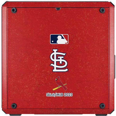 MLB St. Louis Cardinals - Solid Distressed Cooler Master MasterBox Q300L Mini Tower Skin