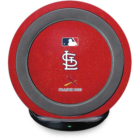 MLB St. Louis Cardinals - Solid Distressed Fast Charge Wireless Charging Stand Skin
