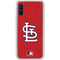 MLB St. Louis Cardinals - Solid Distressed Galaxy A10e Clear Case