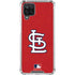 MLB St. Louis Cardinals - Solid Distressed Galaxy A12 Clear Case