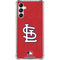 MLB St. Louis Cardinals - Solid Distressed Galaxy A14 5G Clear Case