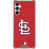 MLB St. Louis Cardinals - Solid Distressed Galaxy A14 5G Clear Case