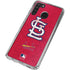 MLB St. Louis Cardinals - Solid Distressed Galaxy A21 Clear Case