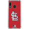 MLB St. Louis Cardinals - Solid Distressed Galaxy A30 Clear Case