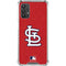 MLB St. Louis Cardinals - Solid Distressed Galaxy A32 5G Clear Case